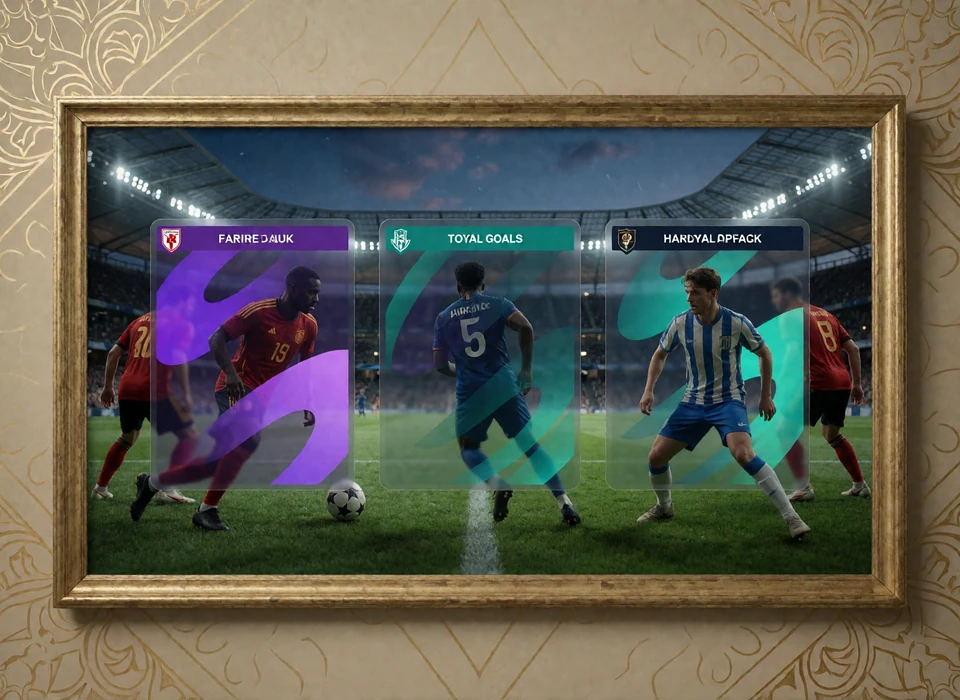 Fu&szlig;ballspiel mit Ergebnis-, Tor- und Handicap-Auswahlfeldern f&uuml;r Fu&szlig;ball wetten online bei Alawin