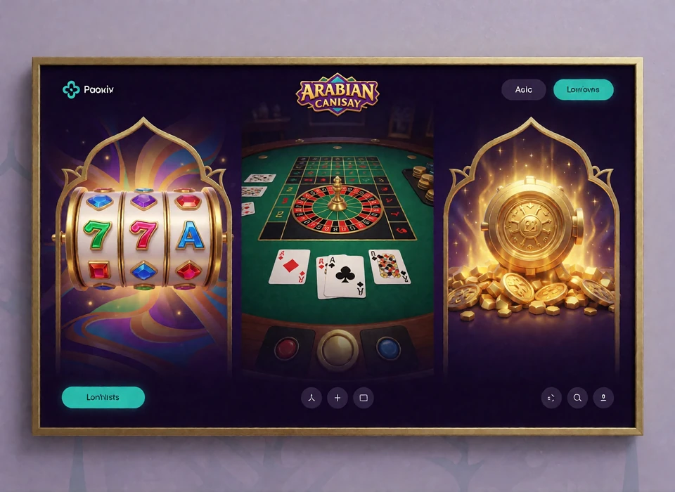 Produktoberfl&auml;che mit Slots, Tischspielen und Jackpots im Alawin Online Casino Echtgeld